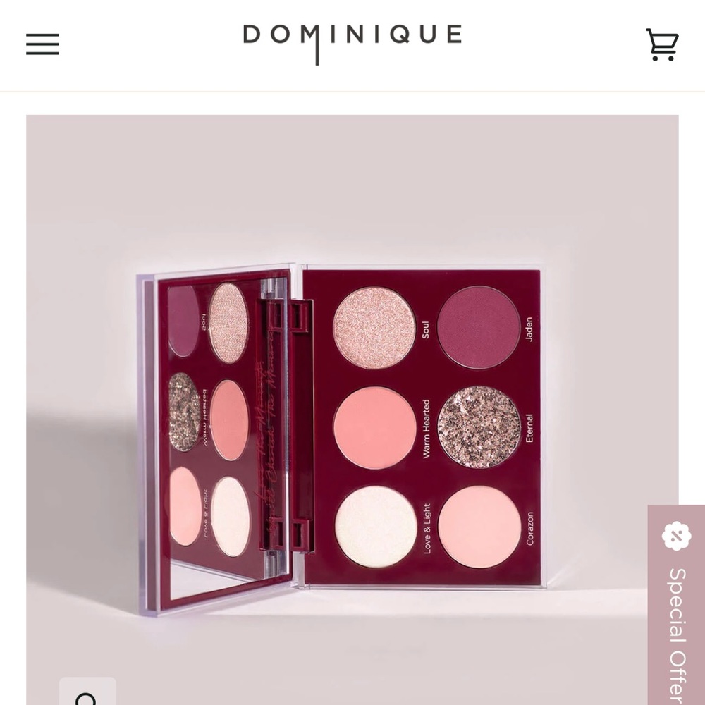 COPY - DOMINIQUE COSMETICS UNCONDITIONAL Eyeshadow Palette BRAND NEW with the B…